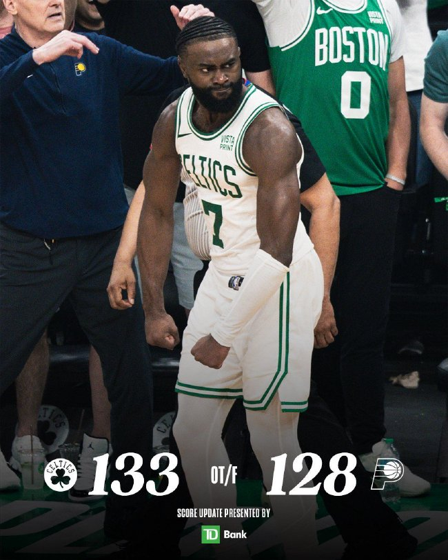 塔图姆加时连得6分 绿军133-128擒步行者东决1-0