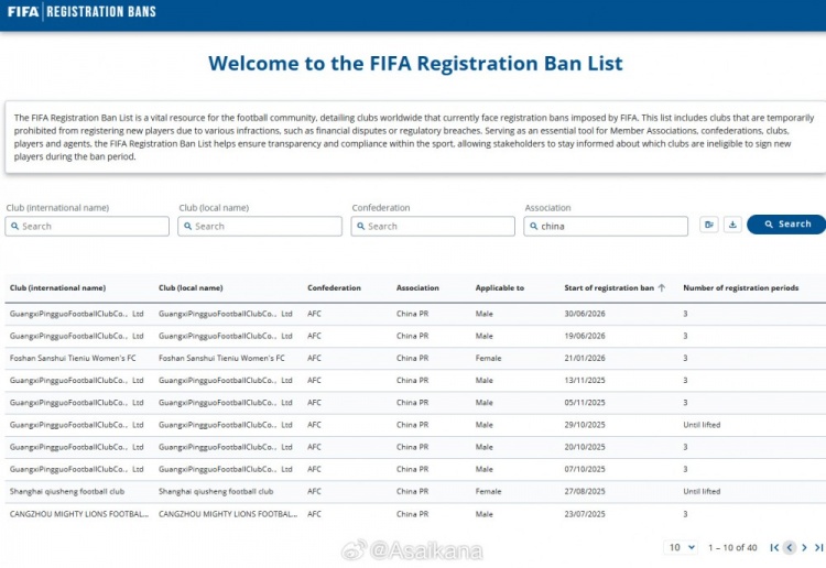 FIFA解禁:延边龙鼎、青岛海牛转会禁令移除,三级联赛清零 FIFA解禁:延边龙鼎、青岛海牛转会禁令移除,三级联赛清零