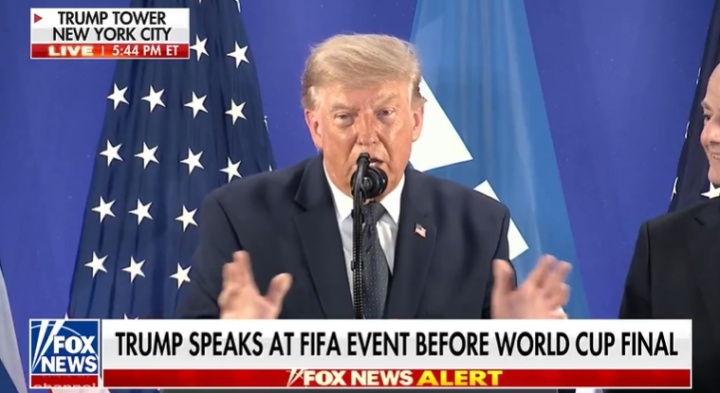特朗普:应再次选择美国单独举办世界杯 因凡蒂诺提出中美合办 特朗普:应再次选择美国单独举办世界杯 因凡蒂诺提出中美合办
