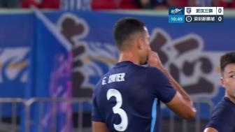 三镇2-0十人新鹏城 加布里埃尔13分钟直红熊继政破门 三镇2-0十人新鹏城 加布里埃尔13分钟直红熊继政破门