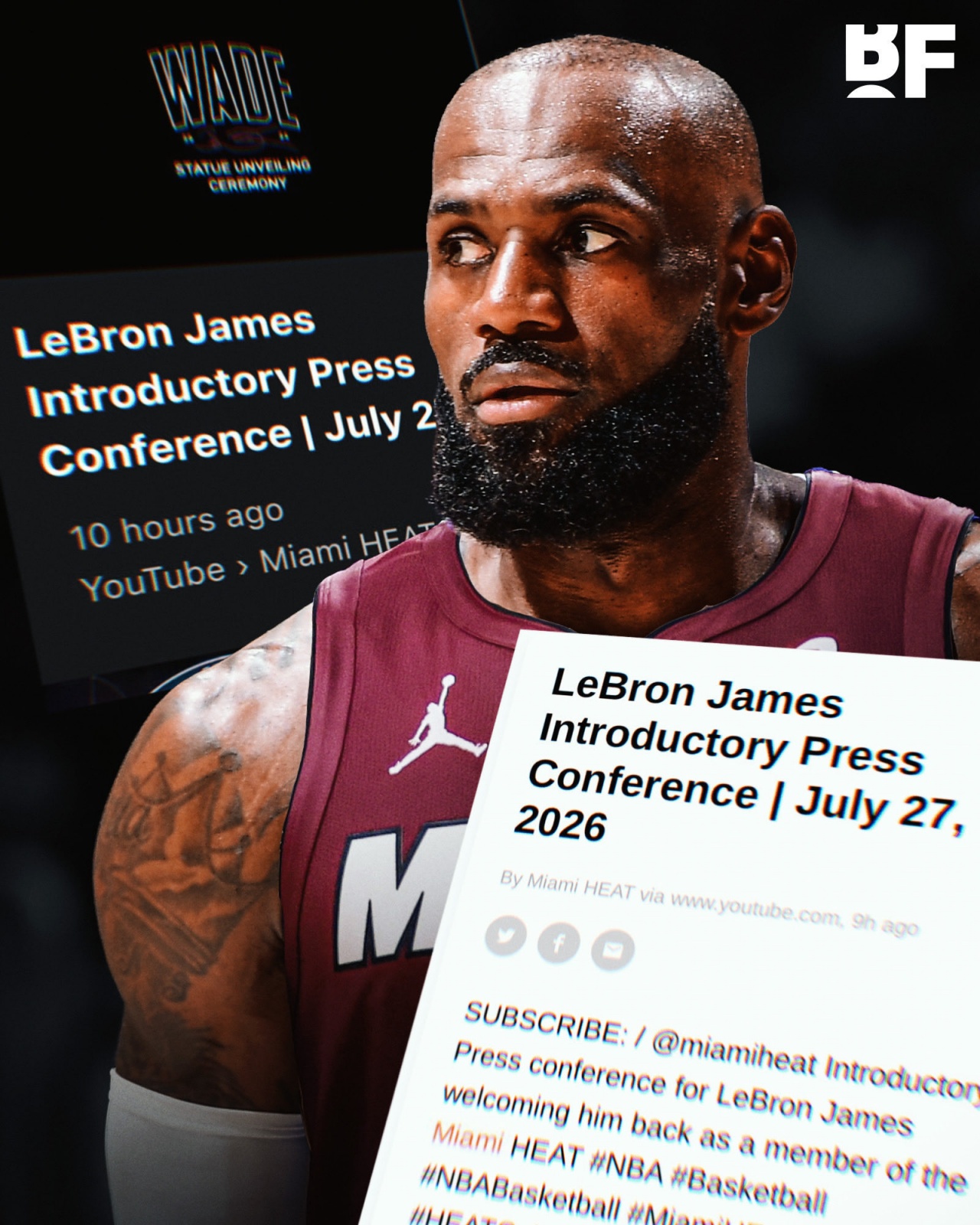 热火官方乌龙:预发布詹姆斯发布会后撤下,ESPN播客再炒“詹库联手” 热火官方乌龙:预发布詹姆斯发布会后撤下,ESPN播客再炒“詹库联手”