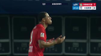 大连英博客场1-1河南升前三 古斯塔沃破门19岁杨铭锐替补扳平 大连英博客场1-1河南升前三 古斯塔沃破门19岁杨铭锐替补扳平