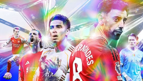 B费登顶ESPN前腰榜 21助攻破英超纪录力压贝林厄姆 B费登顶ESPN前腰榜 21助攻破英超纪录力压贝林厄姆